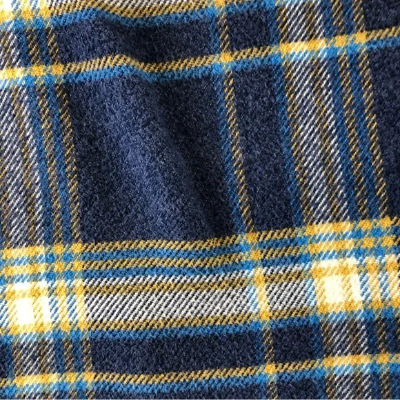 Patagonia Mens Medium Blue Plaid Organic Cotton Button Down Shirt, 53947, Fjord - Picture 7 of 10